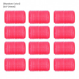 12pcs/set Hairdressing Home Use DIY Magic Large Self-Adhesive Hair Rollers Styling Roller Roll Curler Beauty Tool
