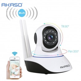 AKASO wireless wifi ip camera 720p wi-fi cctv home security camera surveillance P2P Night Vision onvif baby monitor 