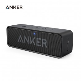 Anker SoundCore Dual-Driver Portable Wireless Bluetooth Speaker with 24-Hour Playtime, 66-Foot Bluetooth Range Built-in Mic 