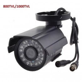 CCTV Camera  800TVL/1000TVL  IR Cut Filter 24 Hour Day/Night Vision Video Outdoor Waterproof IR Bullet Surveillance Camera