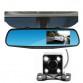 Car Camera DVR  Dual Lens Rearview Mirror Video Recorder FHD 1080P Automobile DVR Mirror Dash cam car surveillance camera