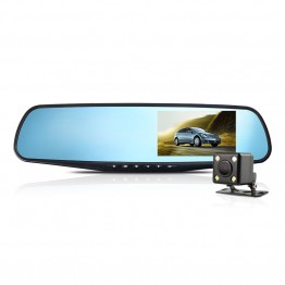 Car Camera DVR  Dual Lens Rearview Mirror Video Recorder FHD 1080P Automobile DVR Mirror Dash cam car surveillance camera