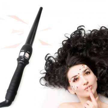 Curlers Conical Curling Iron Single Tube Ceramic Glaze Pear Flower Cone Electric Hair Curly Hair