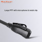 D shape earpiece headset with Lapel PTT / Mic for two way radio TPH700, High quality free shipping