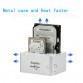 Dual bay usb 3.0 desktop external hdd case caddy ssd hdd 2.5 3.5 Inch cd case 2 Bay up to 4TB per with copy each other