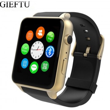GIEFTU GT88 GSM SIM Card Bluetooth Sports Smart Watch with Camera Heart Rate Monitor NFC Smartwatch for Android and IOS