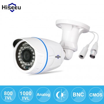 Hiseeu 800TVL 1000TVL ABS CCTV Camera Analog IR-Cut Night Vision Outdoor Waterproof Bullet Camera Surveillance freeshipping SBF