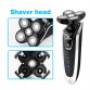Hot! Brand 4D floating 3in1 Waterproof Electric shavers travel use  with nose trimmer Razor Safety Professional shaver for man