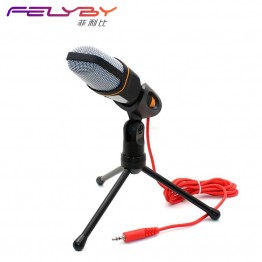 Hot!!! High Quality Professional Condenser Microphone,Mic with Stand for PC Laptop Skype Recording with Windscreen Sponge Sleeve