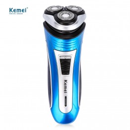 Kemei KM - 2801 Rechargeable Electric Shaver with 3D Triple Floating Heads Electric Shaving Razors for men Beard with Trimmer