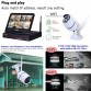 LEF 8CH NVR Wireless CCTV System 8PCS 720P Outdoor Camera  with 10 inch LCD Monitor P2P Security Camera Kit