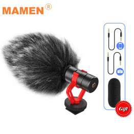 MAMEN KT-G3 Mini Video Microphone Universal Recording Microphone Mic for DSLR Camera iPhone Android Smartphones Mac Tablet