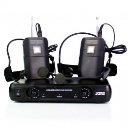 ME3 Headworn Wireless Microphone Headset Mic Head-Mounted Karaoke Mike Dual Channel Cordless Receiver BLX1 Bodypack Transmitter