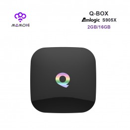 MEMOBOX Q BOX Android 6.0 Smart TV Box S905X Quad Core support UHD 4K H.265 DLNA Airplay Dual band WiFi BT4.0 Set-top box 2G 16G