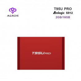 MEMOBOX T95U PRO Android 6.0 TV Box Amlogic S912 Octa core Support Dual band WiFi VP9 H.265 UHD 4K Player RAM 2GB ROM 16GB 
