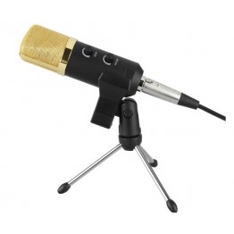 MK -F100TL Wired Microphone USB Condenser Sound Recording Mic with Stand for Chatting Singing Karaoke  Laptop Skype
