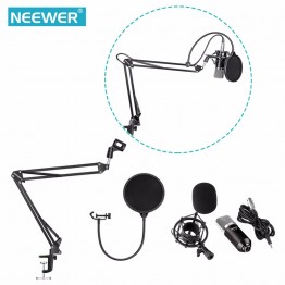 Neewer NW-700 Professional Studio Broadcasting Recording Condenser Microphone Kit with Microphone stand and Shock Mount