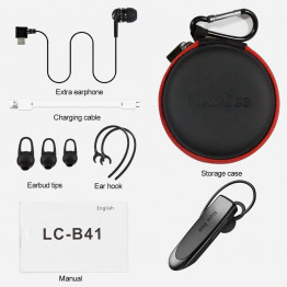 New Bee Hand-free Wireless Bluetooth Earphone Mini Bluetooth Headset Headphones with Mic 22H Music Play Time for Mobile Phones