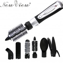 NewView Ionic Hot Air Styler Multifunction Styling Tools Hairdryer Hair Curling Straightening Comb Brush Hair Dryer Professinal