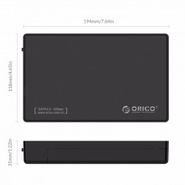 ORICO 3588US3-V1 3.5-inch SATA External Hard Drive Enclosure, USB 3.0  Tool Free  for 3.5" SATA HDD and SSD