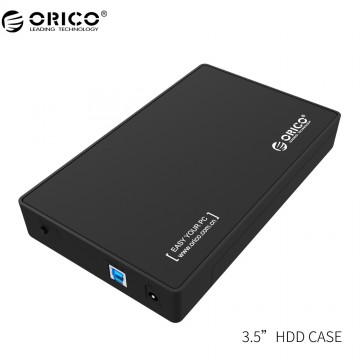 ORICO 3.5 HDD Enclosure 3.5-inch SATA External Hard Drive Enclosure, USB 3.0  Tool Free  for 3.5" SATA HDD and SSD