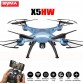 Original Syma X5HW Quadcopter FPV Real-time Drone With WIFI 2MP HD Camera 2.4G RC Helicopter Toys Pressure High one key return