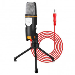 PC Condenser Microphone with Mic Stand Professional 3.5mm Jack 1.8 m Cable For iPad iPhone Laptop Singing YouTube Skype Gaming
