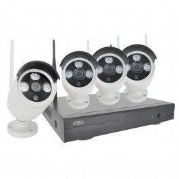 PLV New 2.0 MP FULL HD Wifi CCTV Camera System Kit 4CH Wireless NVR Kit 1080P Wifi Wireless IP Camera Security Surveillance 