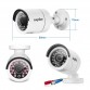 SANNCE 8CH 720P AHD DVR 8PCS 1.0MP  IR Weatherproof Outdoor Camera Home Security System Surveillance Kits Email Alert