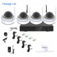 Techege Plug and Play 4CH Wireless NVR Kit P2P 1080P HD Outdoor/indoor IR Night Vision Security IP Camera WIFI CCTV System