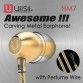 UiiSii HM7 In-ear Headphones Super Bass Stereo Earphone with Microphone Metal 3.5mm for iPhone /Samsung Mobile Phone Go pro MP3