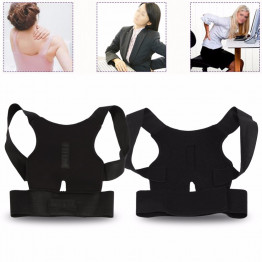 Unisex Adjustable Posture Corrector Belt Back Spine Support Brace Belt Shoulder Lumbar Correction Band Corset For Men Women M-L