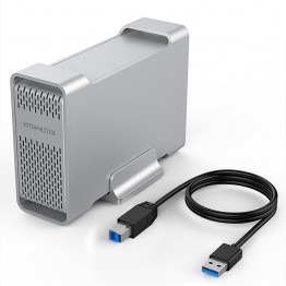 Yottamaster High-end HDD Docking Station Dual-bay 2.5 inch USB3.0 to SATA3.0 External HDD Case  8TB Support Raid 0 /1 / SPAN