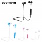evemvm  Bluetooth Headphones In-Ear Noise Reduction Headset with Microphone SweatProof Stereo Wireless Bluetooth Headset