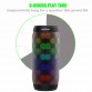 lewinner colorful Waterproof LED Portable Bluetooth Speaker BQ-615 Wireless Super Bass Mini Speaker with Flashing Lights FM
