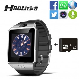 men Wearable Devices DZ09 Smart Watch Support SIM TF Card women sport Wrist Smartwatch For IOS Android smartphone with camera