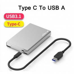 usb 3.1 type C hdd enclosure full metal aluminum hard drive caddy 2.5 external hard disk cover case for sata hdd ssd blueendless